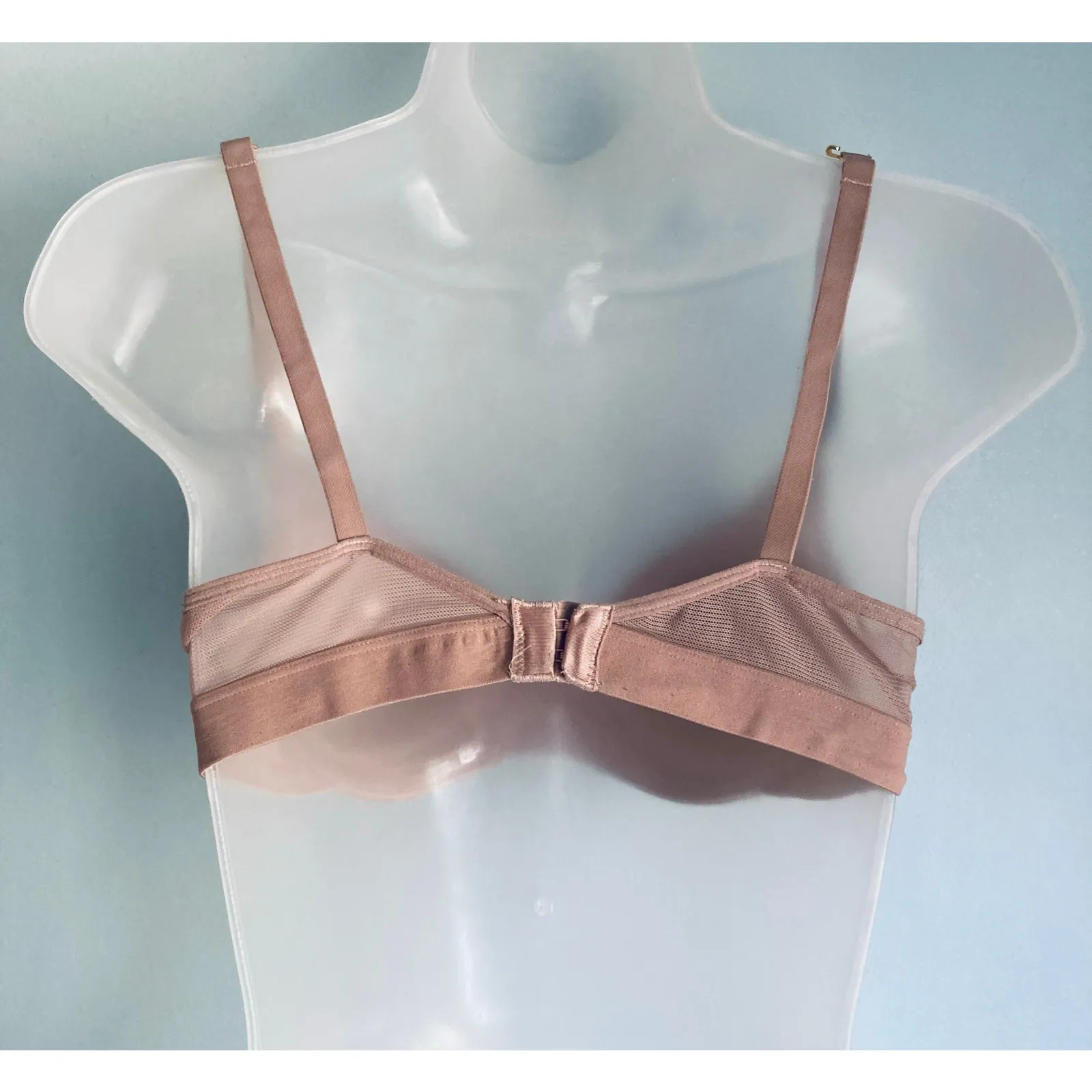 Lively Bra Beige Leaf Print 34C Padded Wireless Brown Size undefined - Image 4