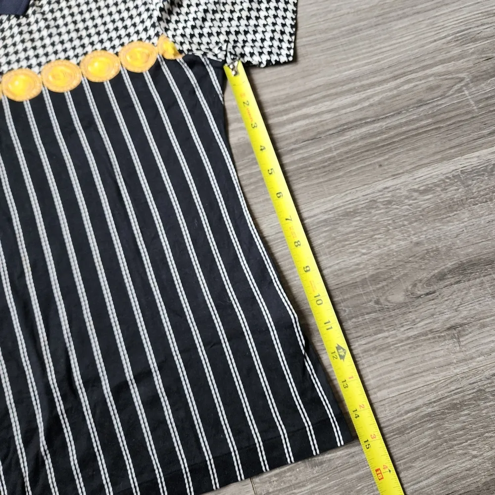 Christian Dior  Houndstooth Old Money Aesthetic Vintage Polo - Image 12