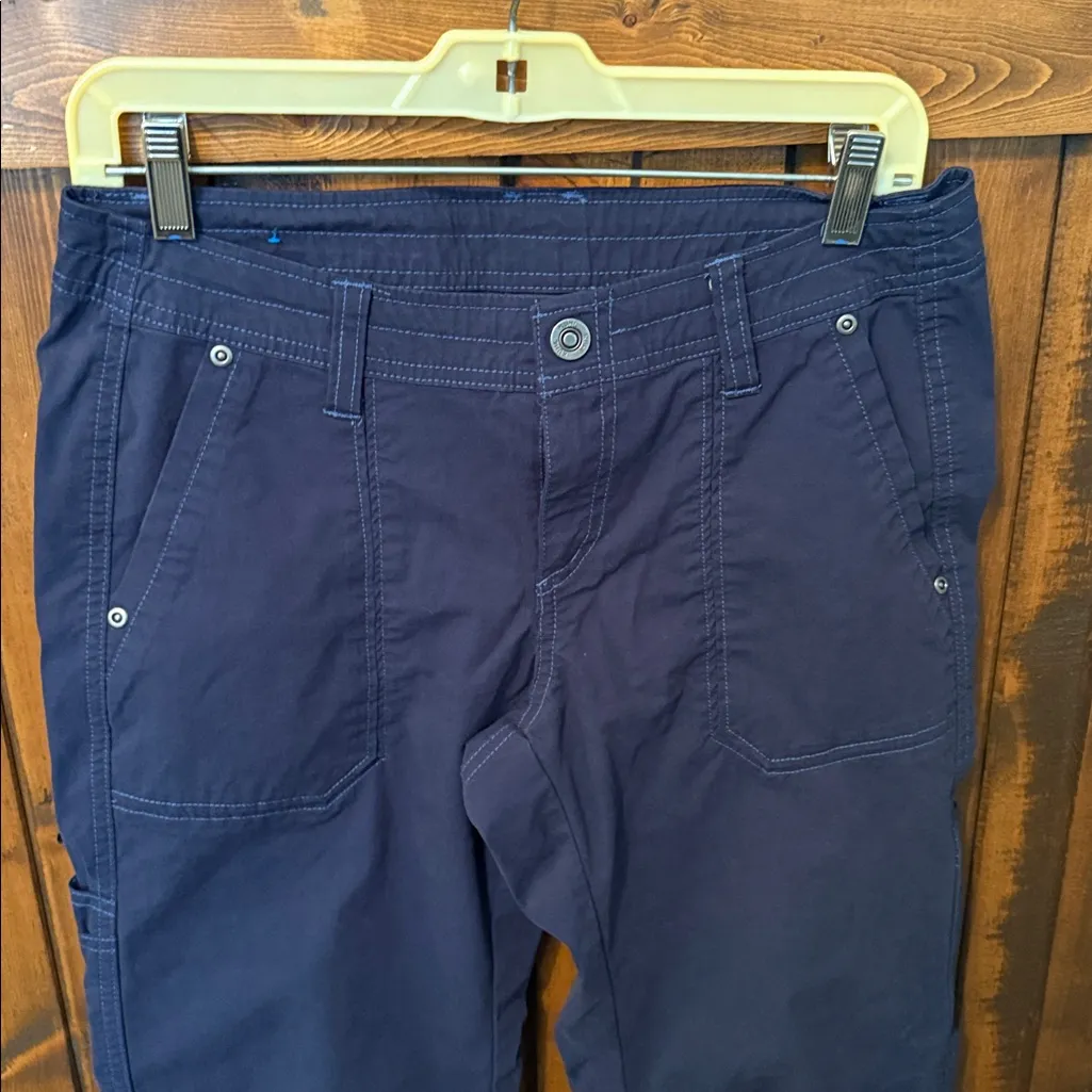 Kuhl Free Range Cargo Capri Pants Women's Size6, Indigo Blue 6288 Hiking Outdoor - Image 3