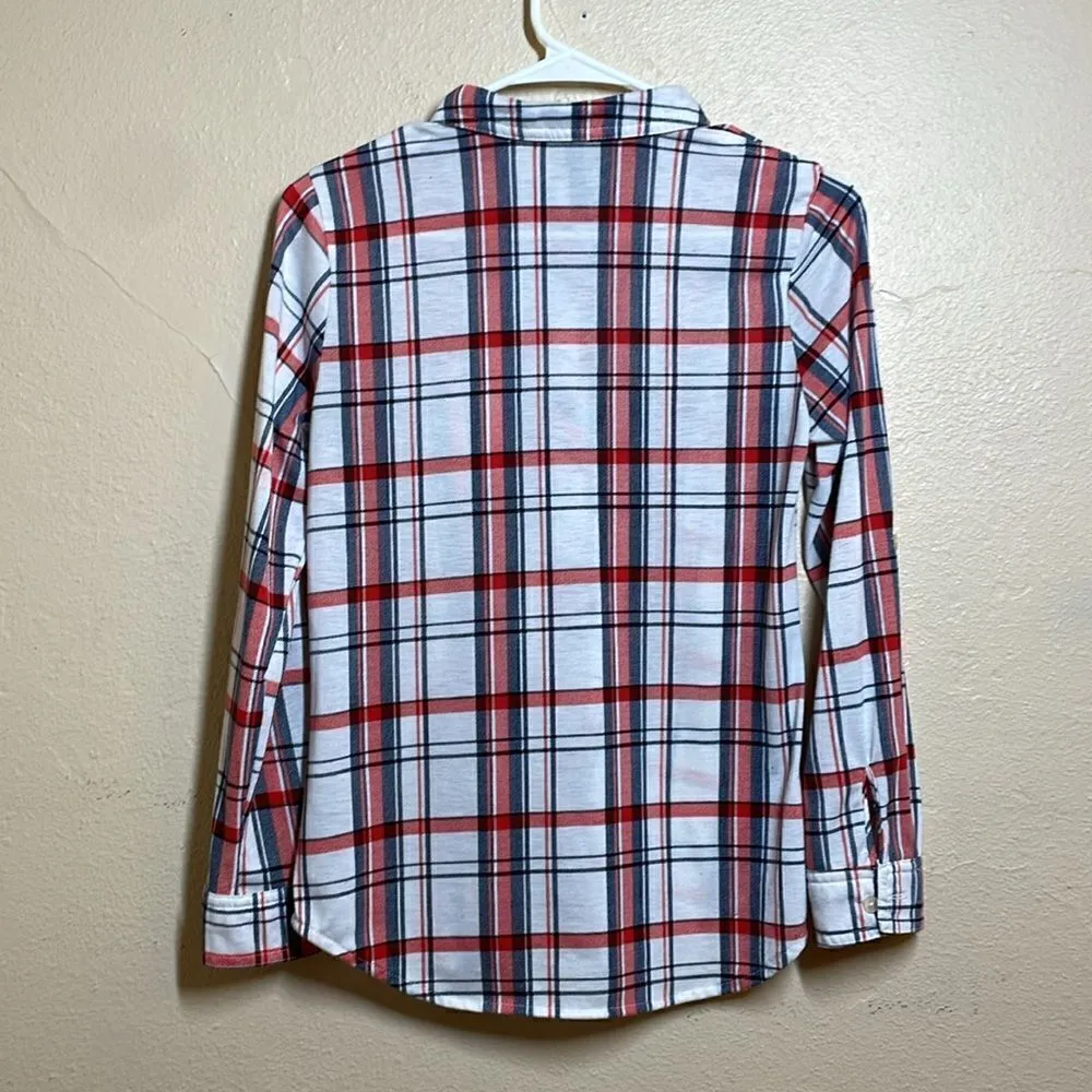 Alter Ego Plaid Flannel Button Down Shirt size Small - Image 2