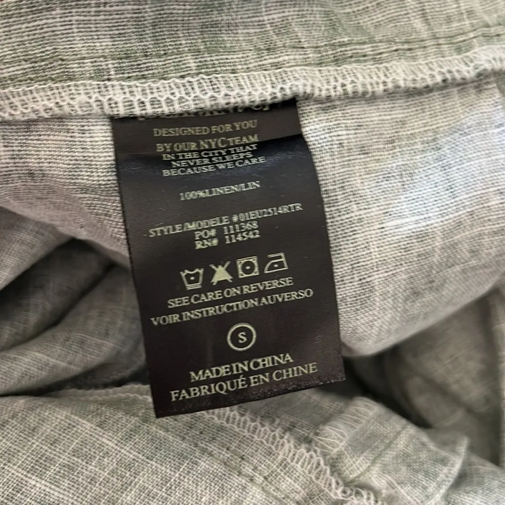 Blank Nyc Women’s Green Snake print linen jumpsuit size Small - Image 7