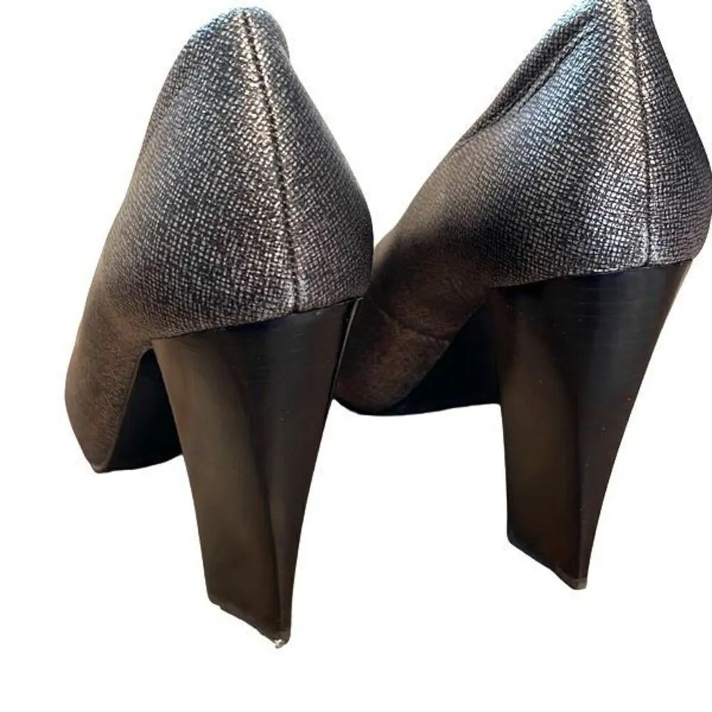 Calvin Klein Womens Elita‎ Cosmopolitan Pump Heel Shoes Metallic Silver Size 6.5 - Image 4