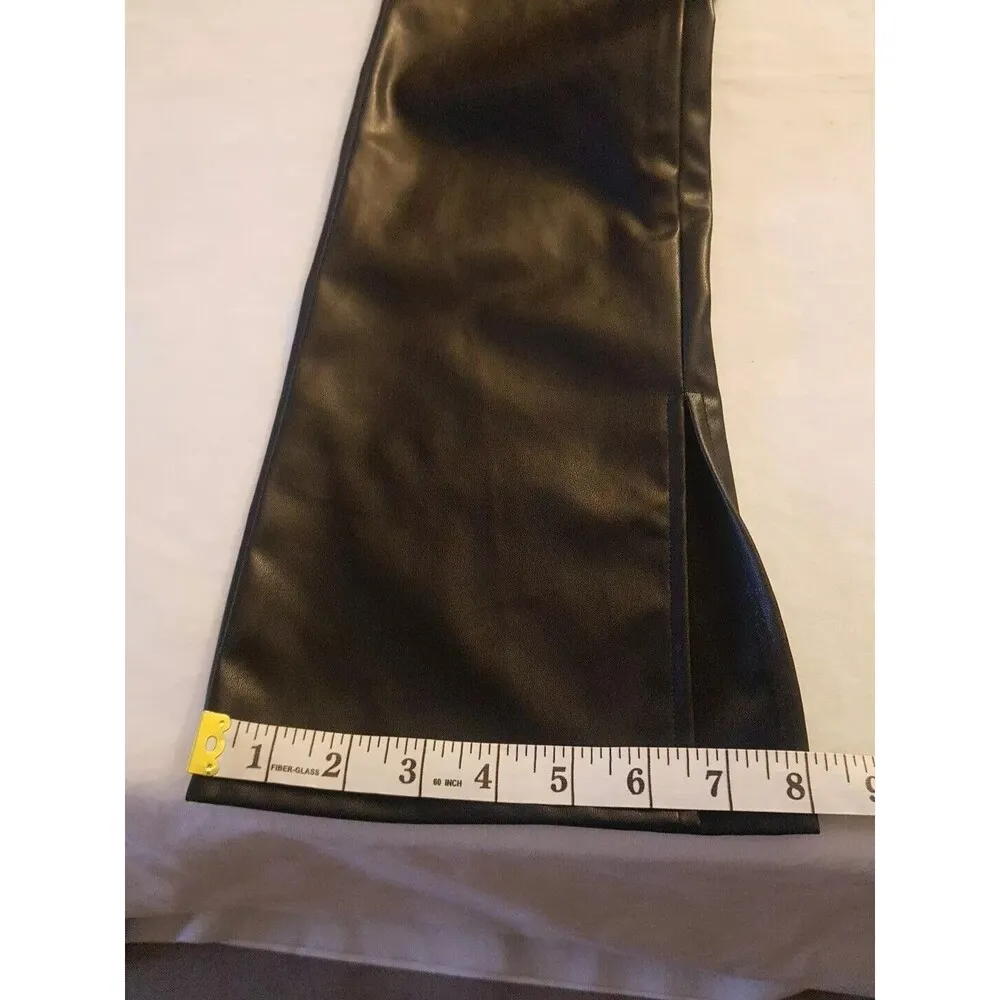 Divided By H&M Pants Size Small Faux Leather High Waist Punkcore Rock Edgy - Image 12