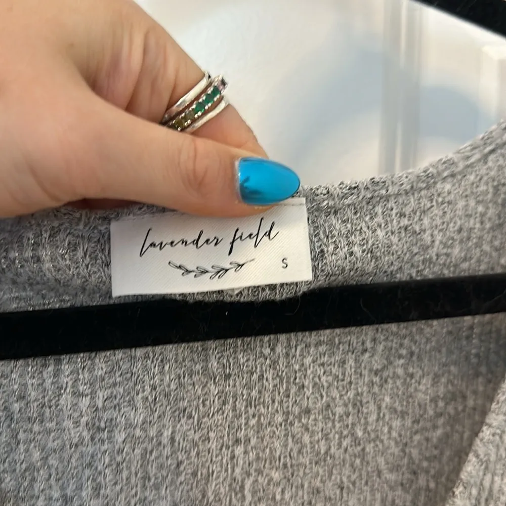 Soft Ribbed Oversized Front Knot Sweater Top - Image 5