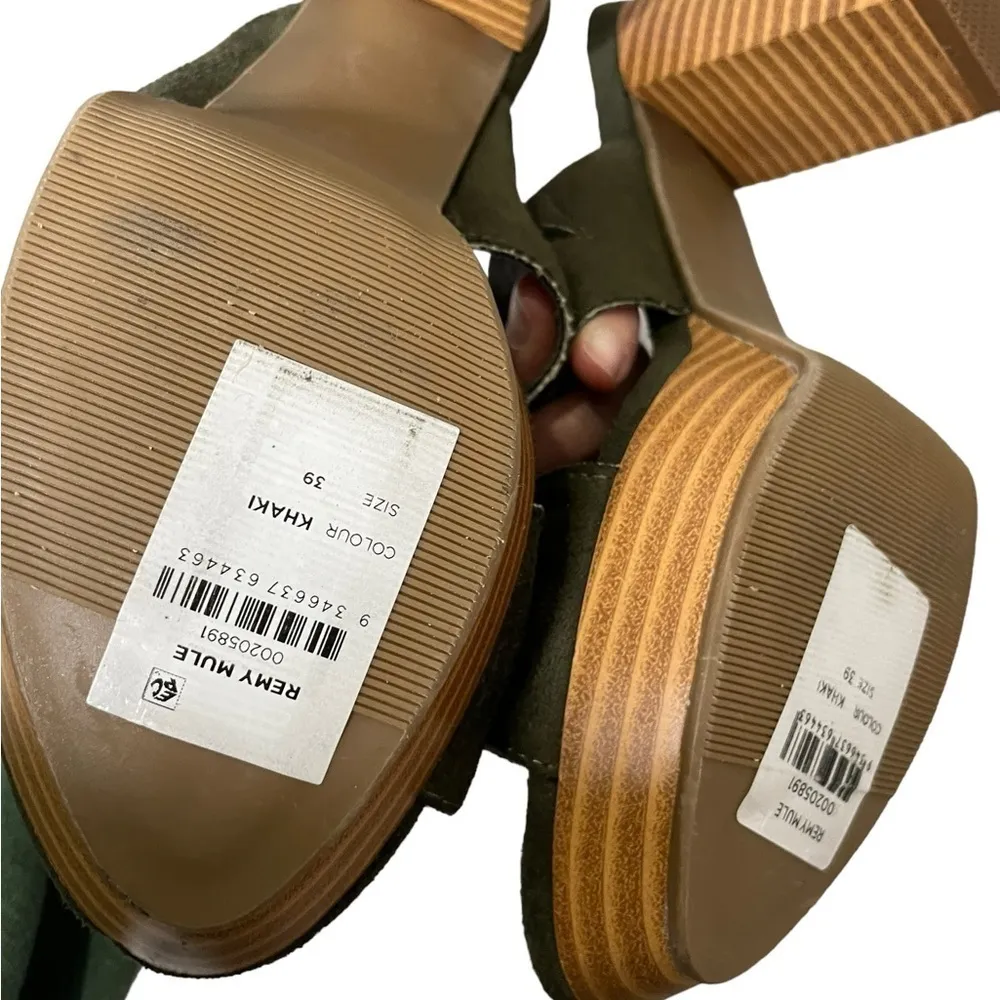 City Chic Khaki Green Remy Mule Heel 39/9 - Image 5