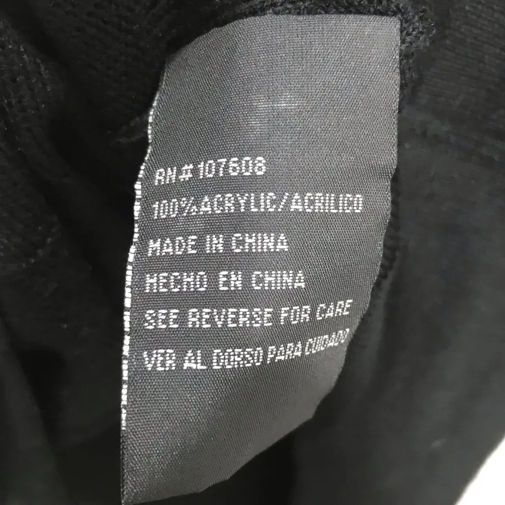 R&K Striped Belted Knit  Sweater Dress Black Medium - Image 4