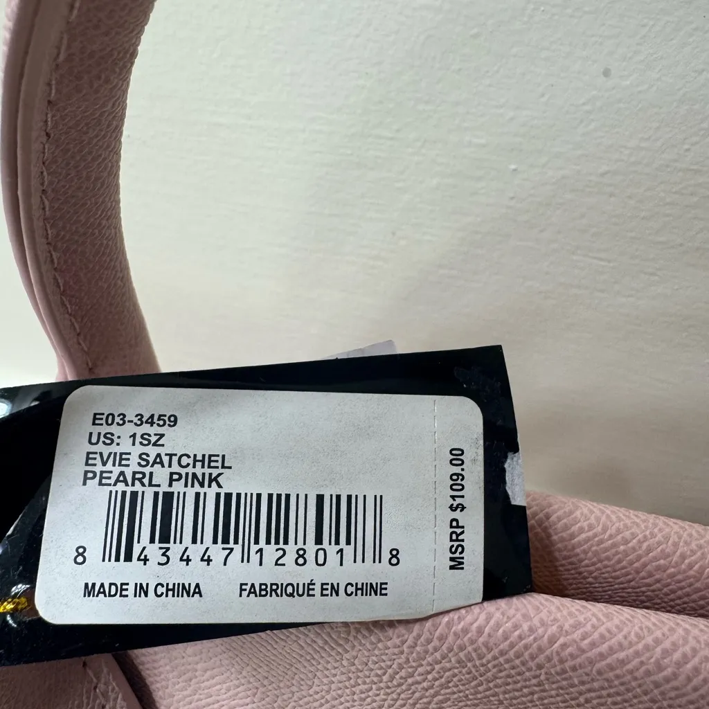 Bebe Blush Pink Satchel with Gold Accents - Image 4