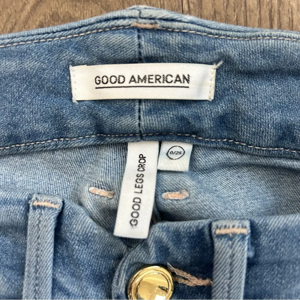 Good American Good Legs Ankle Skinny Jeans Blue 378 25 - Image 5