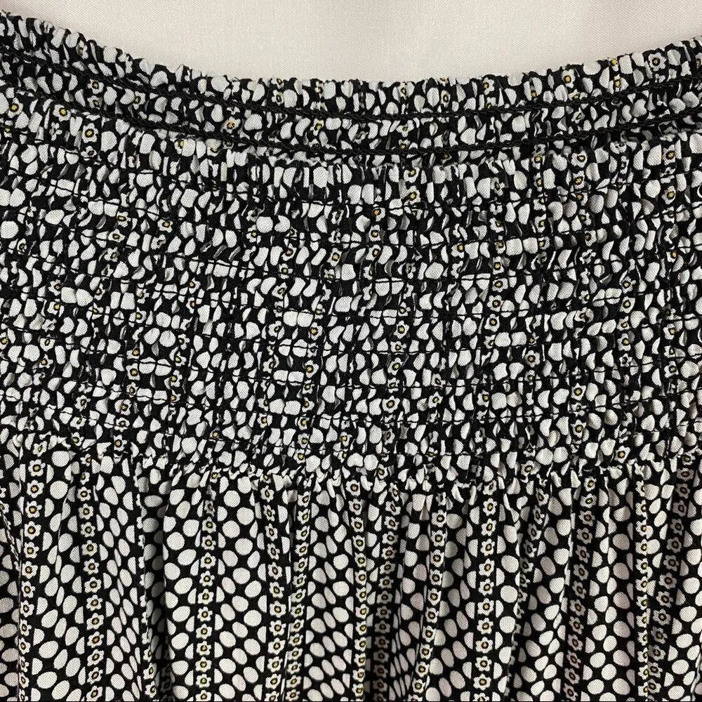 Hazel Haze off shoulder lace bottom blk/white top Black Size M - Image 5