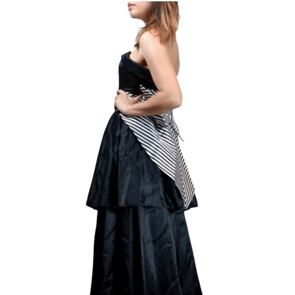 JESSICA McClintock Gunne Sax Designer Vintage Prom Dress Size 7 - Image 5