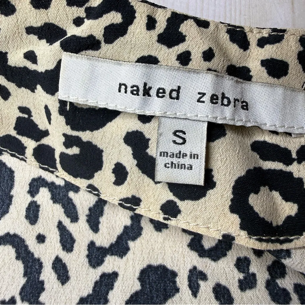 Naked Zebra Black and Cream Leopard Camisole - Image 3
