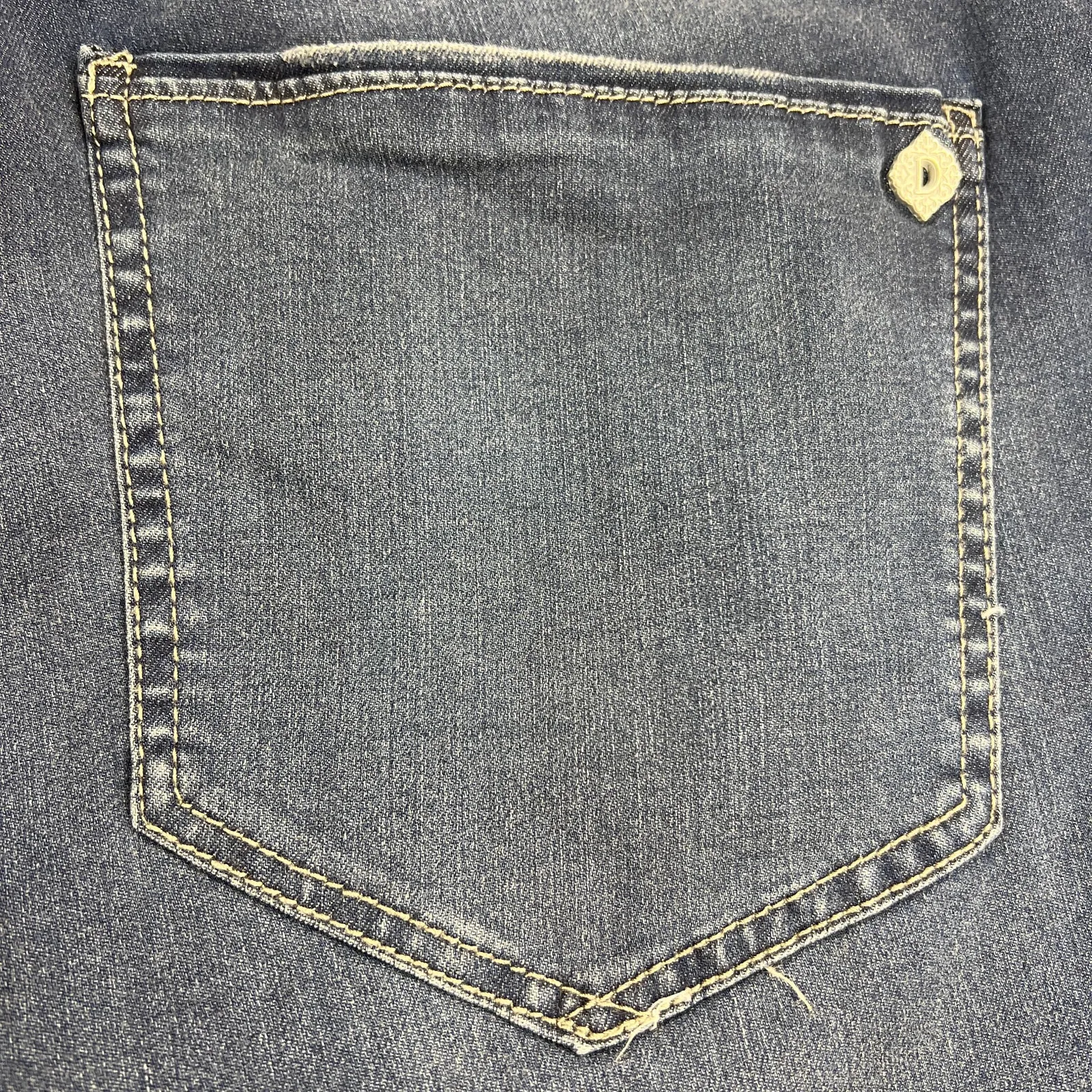 Democracy High Rise Dark Wash Tummy Control Ankle Jeans Stretch Denim Size 20W - Image 12