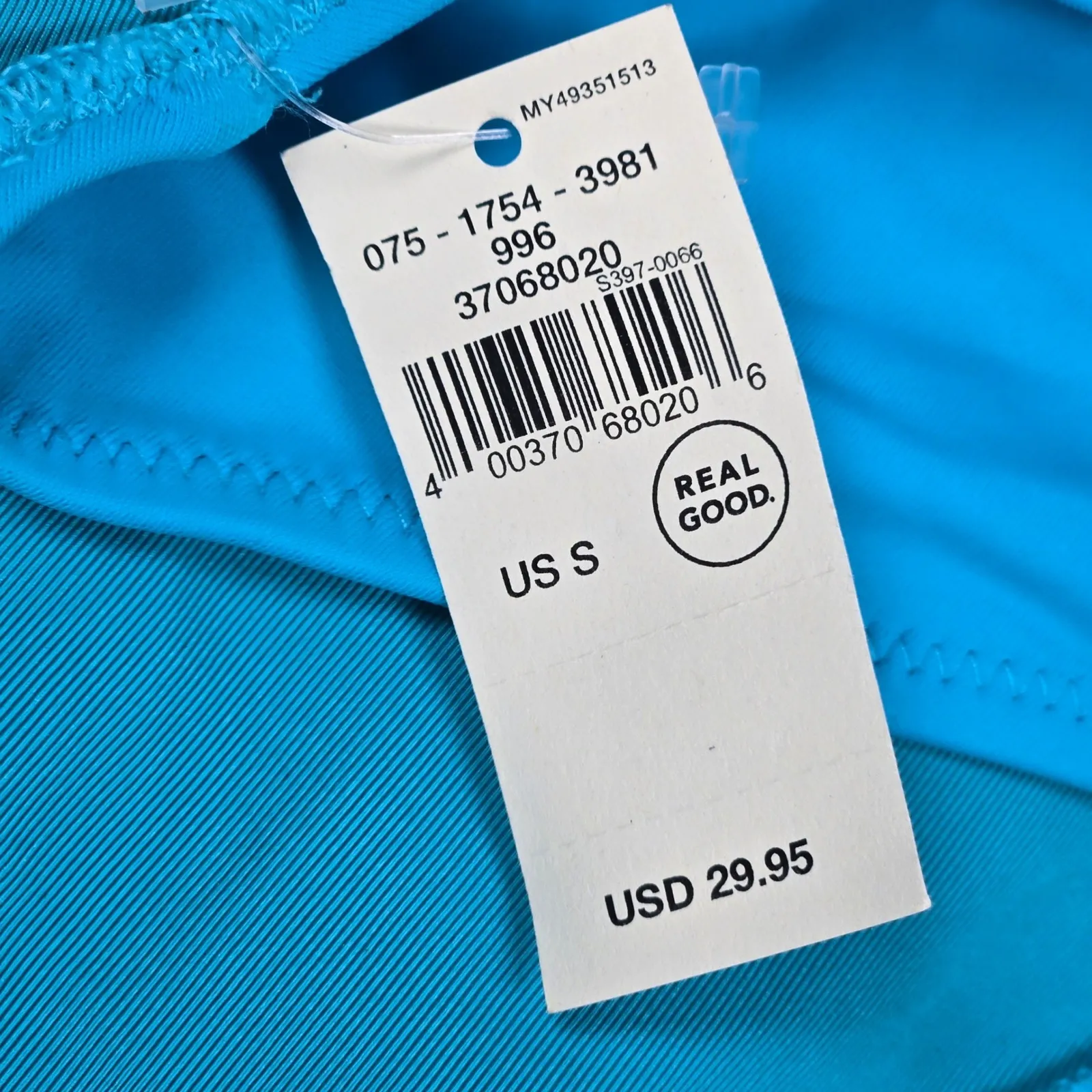 Aerie High Cut Cheeky Bikini Bottoms Blue Size S Real Good Swim - Image 5