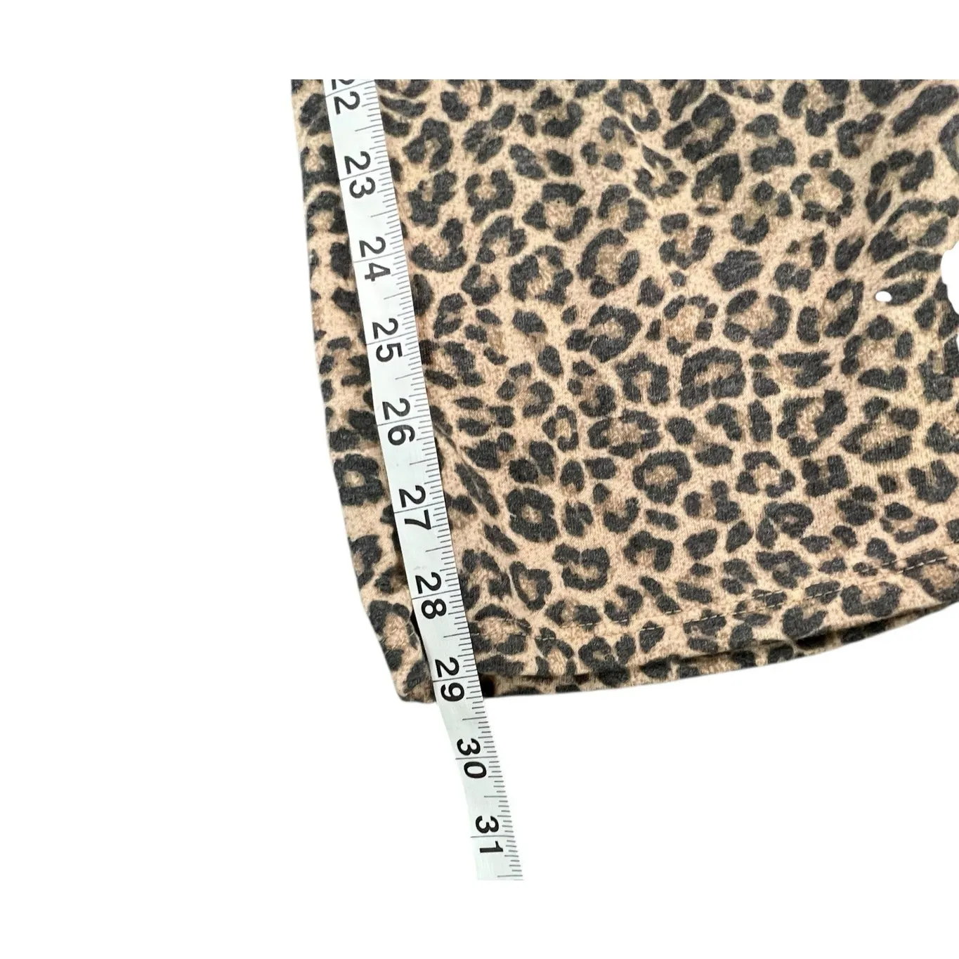 Ces Femme Wide Leg Pants Womens L Brown Leopard Print High Rise Resort Boho Chic Size L - Image 10