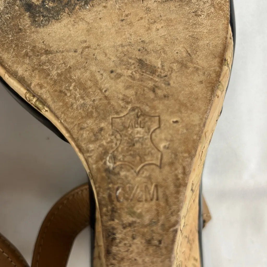 Tory Burch Ashton patent leather cork wedge 
Size: 6 1/2 - Image 11