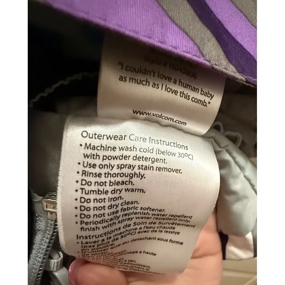 Y2K VOLCOM Shale Jacket Thermonite Hooded Ski Snowboard Coat Women's Sz Med EUC! - Image 9