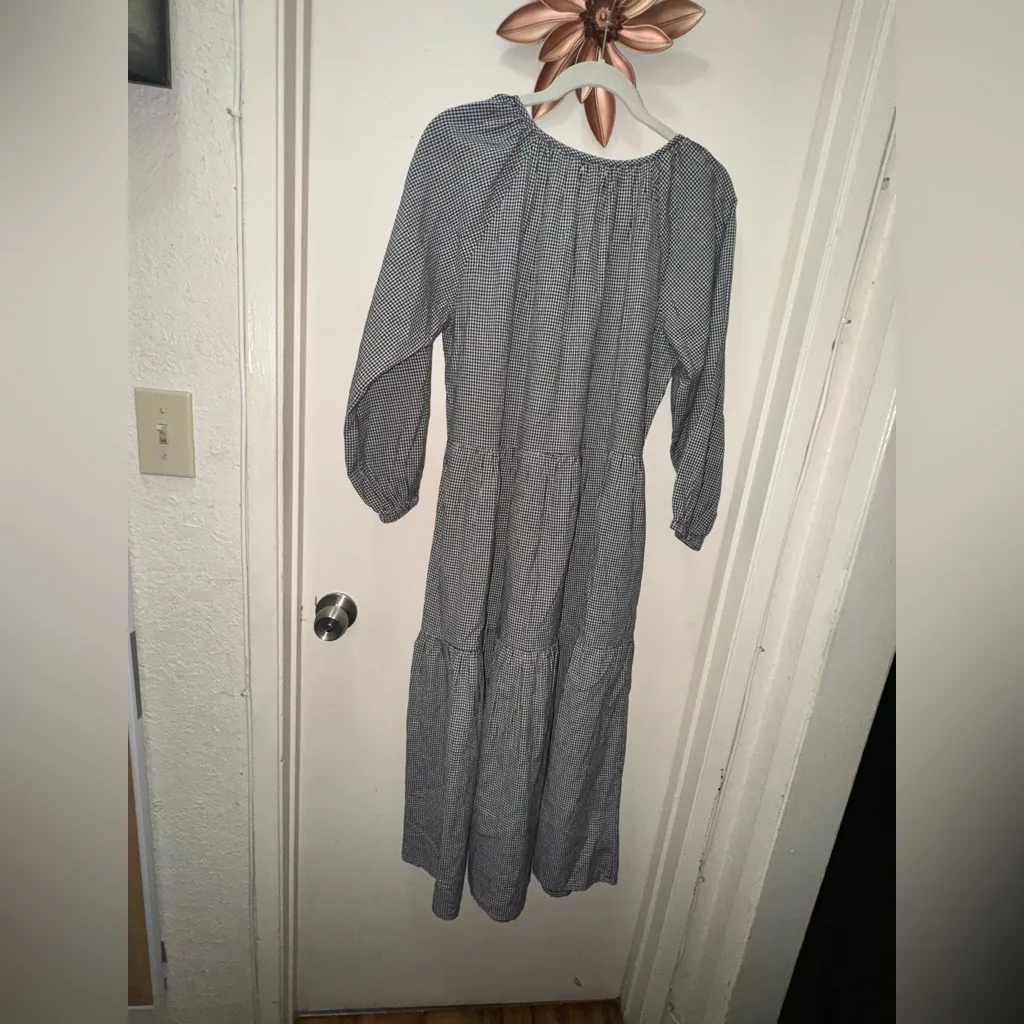 Cost Plus World Market Monochrome Long Sleeve Dress Black Size undefined - Image 6