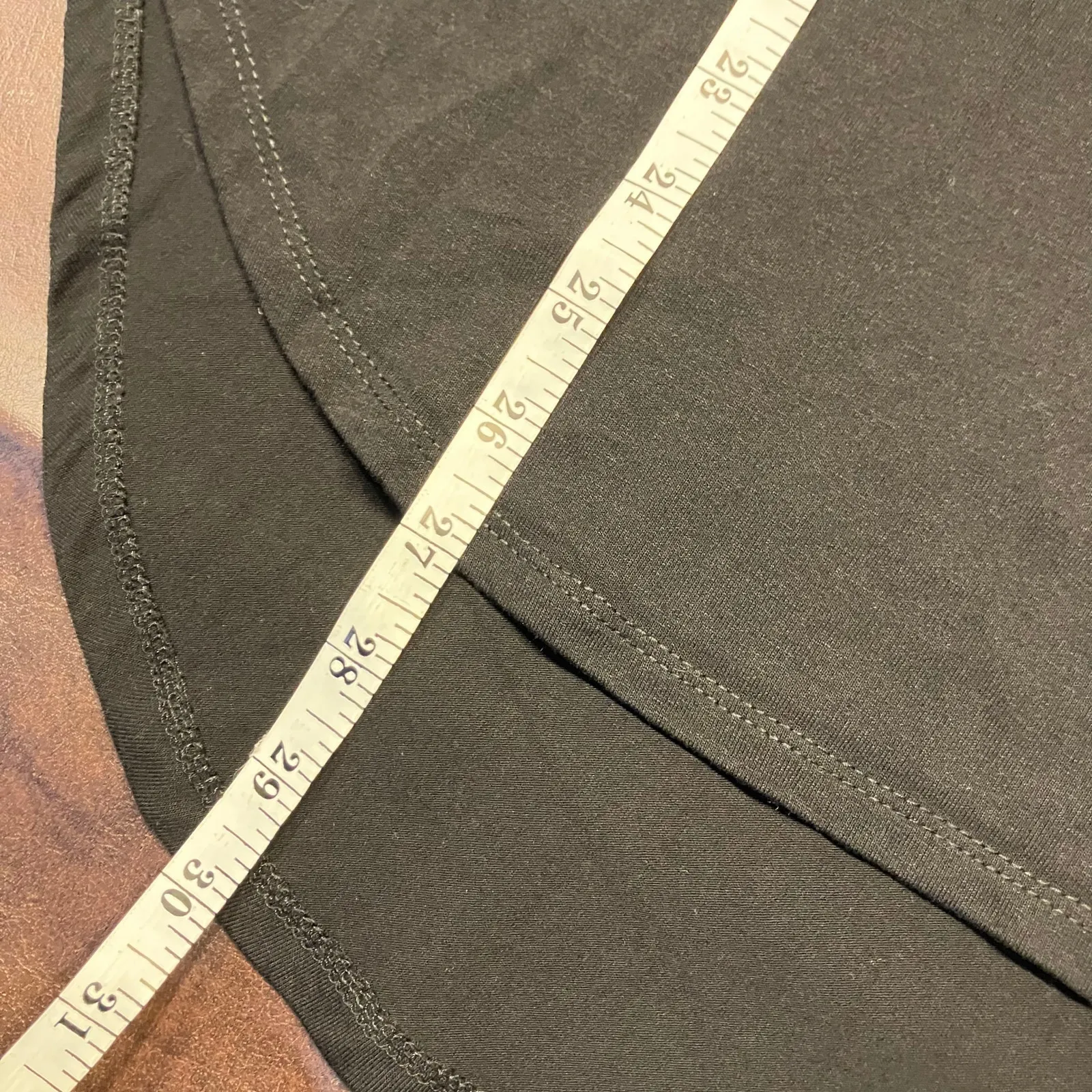 Cupio Black V-Neck Tunic Tee Shirt Womens M Soft Stretch Short‎ Sleeve Basic Top - Image 11