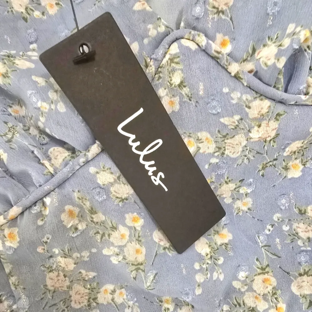 Lulus Darling Favorite Light Blue Floral Sleeveless Pleated Midi Dress S… Size XL - Image 13