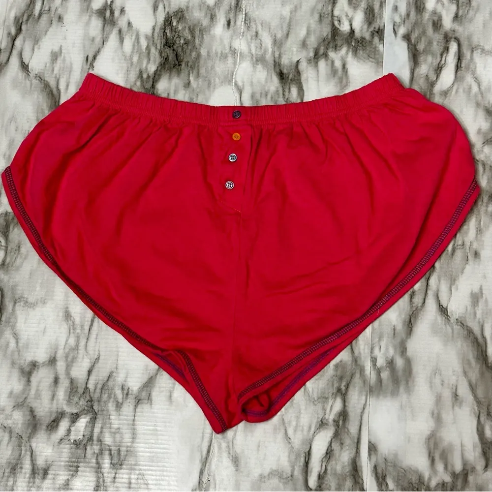 American Dream Two Piece Pajama Vintage 90s Pink Purple Stitching Cutie Play Set - Image 8