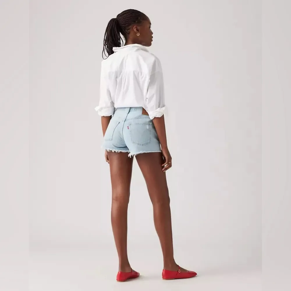 Levi's Premium Women's  501 Original Fit High-Rise Shorts Distressed Size 30 - Image 4
