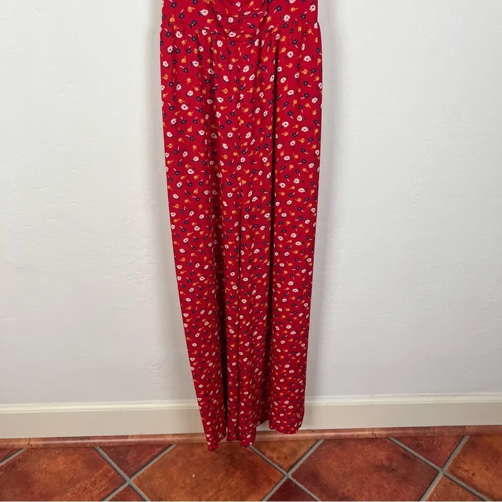 Madewell Tall Ruched Wide-Leg Jumpsuit in Prairie Posies - Image 4