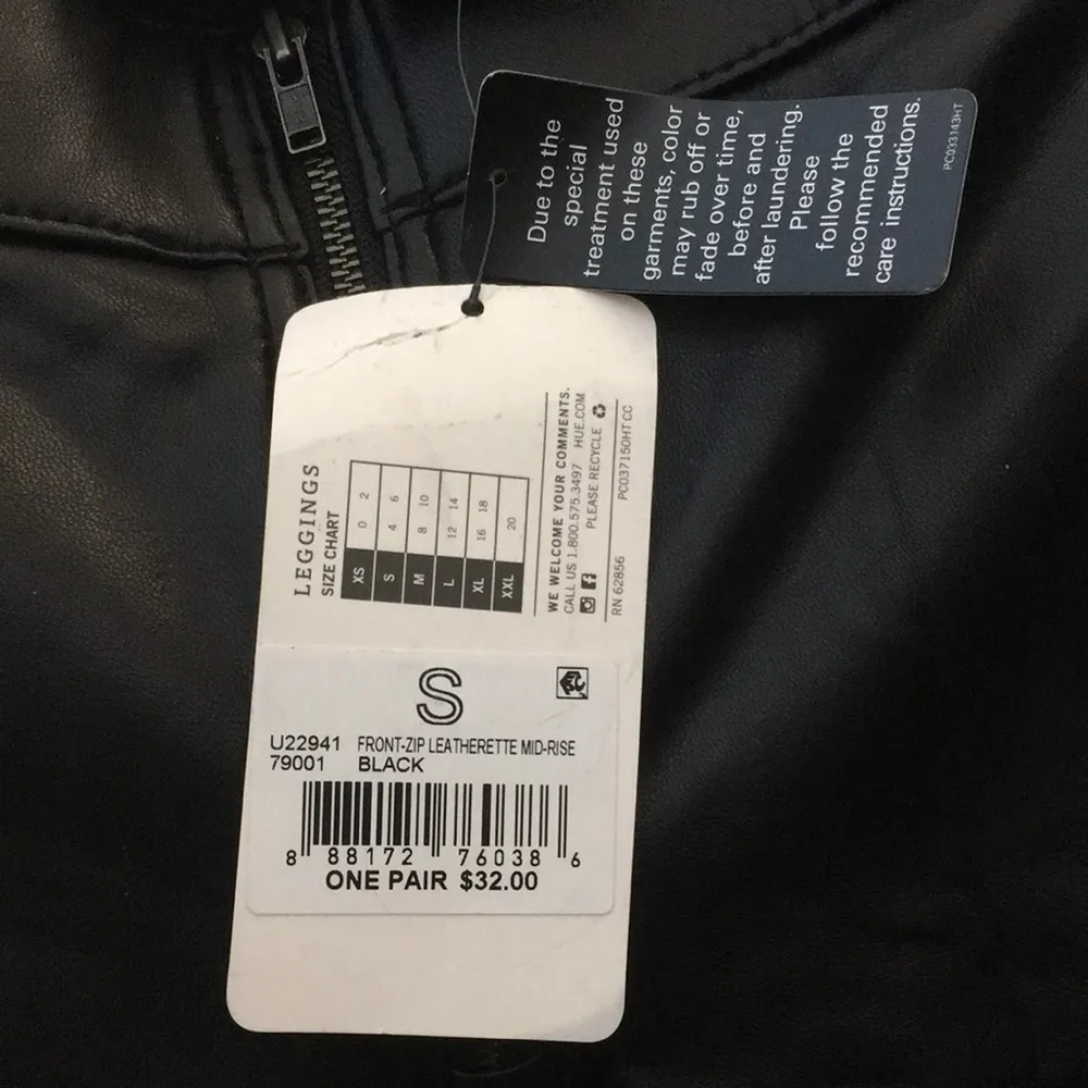 Ladies’ NWT Hue Leather-like Slacks (S) - Image 10