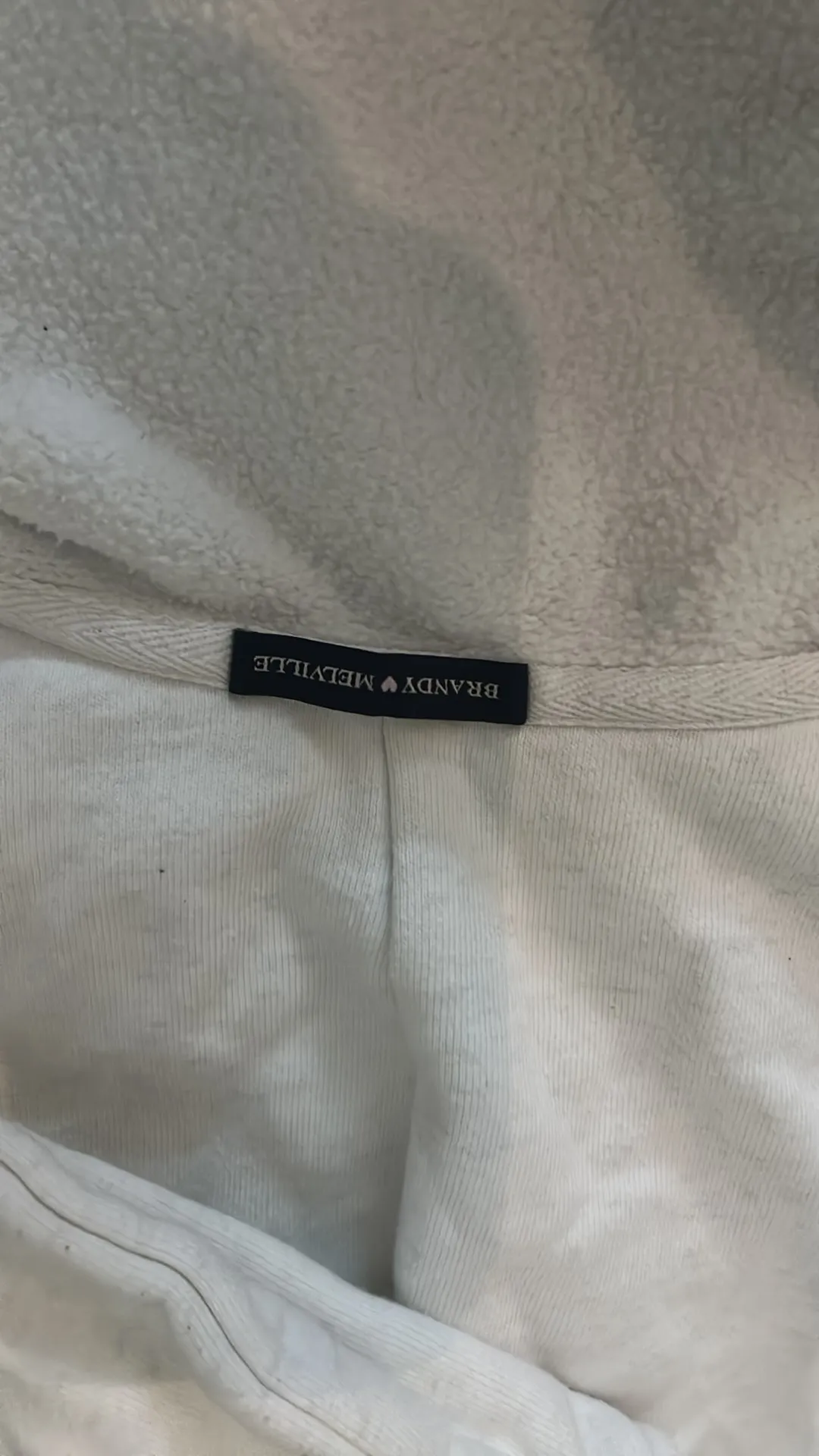 Brandy Melville  White Zip-Up - Image 3