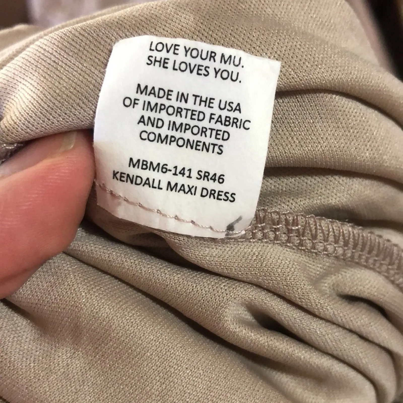 Show Me Your Mumu SMYM Kendall maxi Dress in  Show Me the Ring Beige NEW SMALL - Image 6