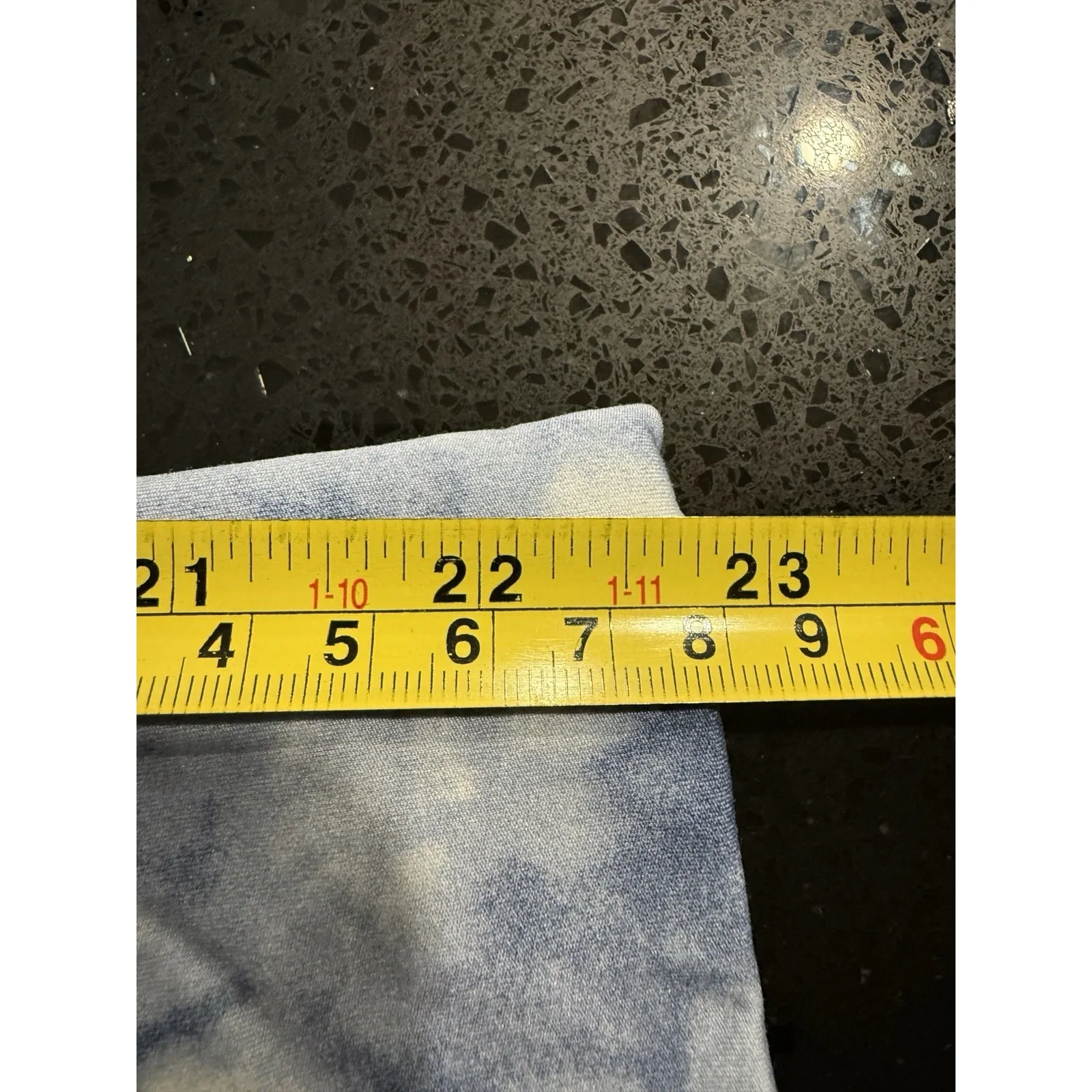 Free People Tie Dye Cropped Leggings Blue, With Cut-outs‎ Size Small - Image 6