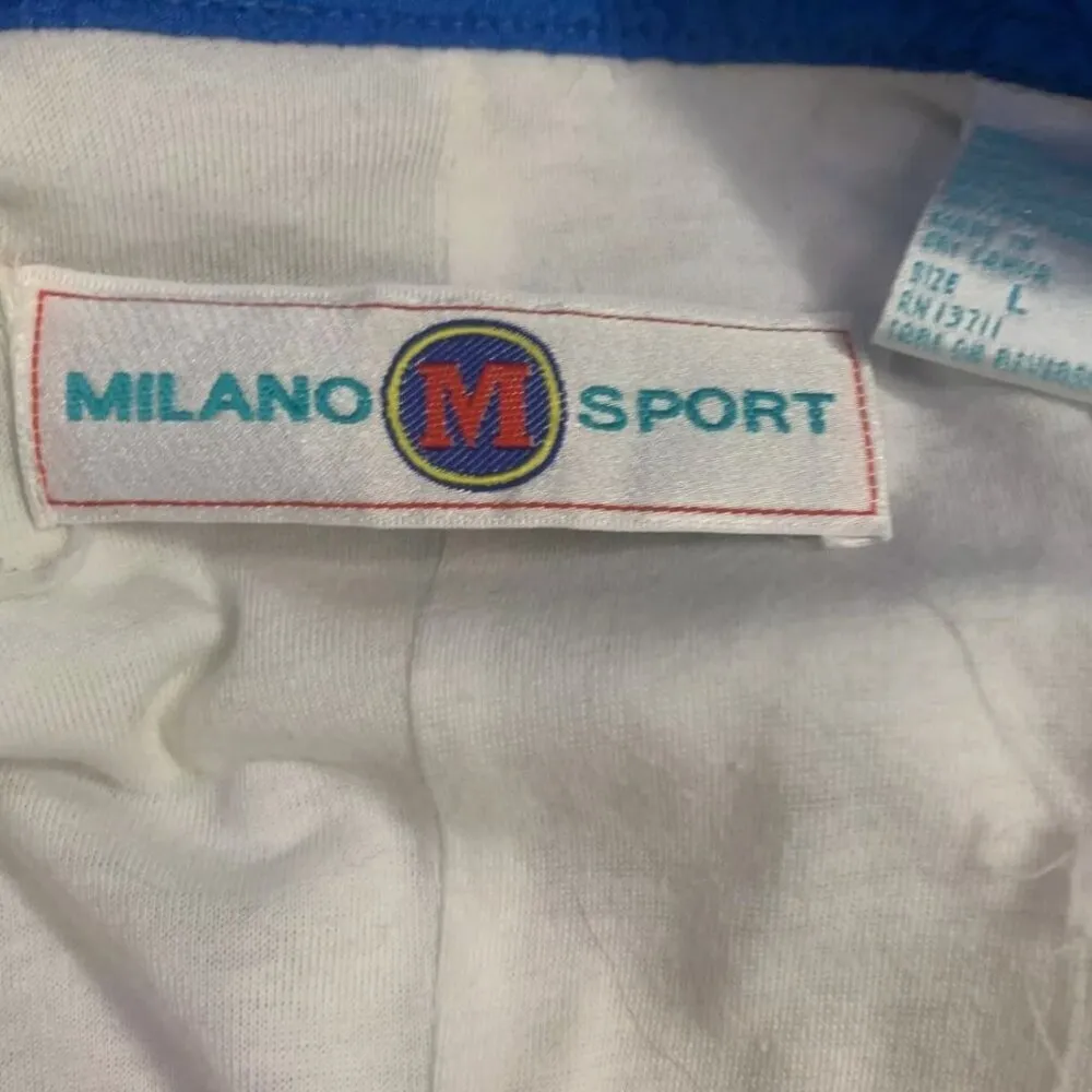 Milano Sport Windbreaker Top and leggings Women's SZ L vintage jogging track 2pc Size L - Image 3