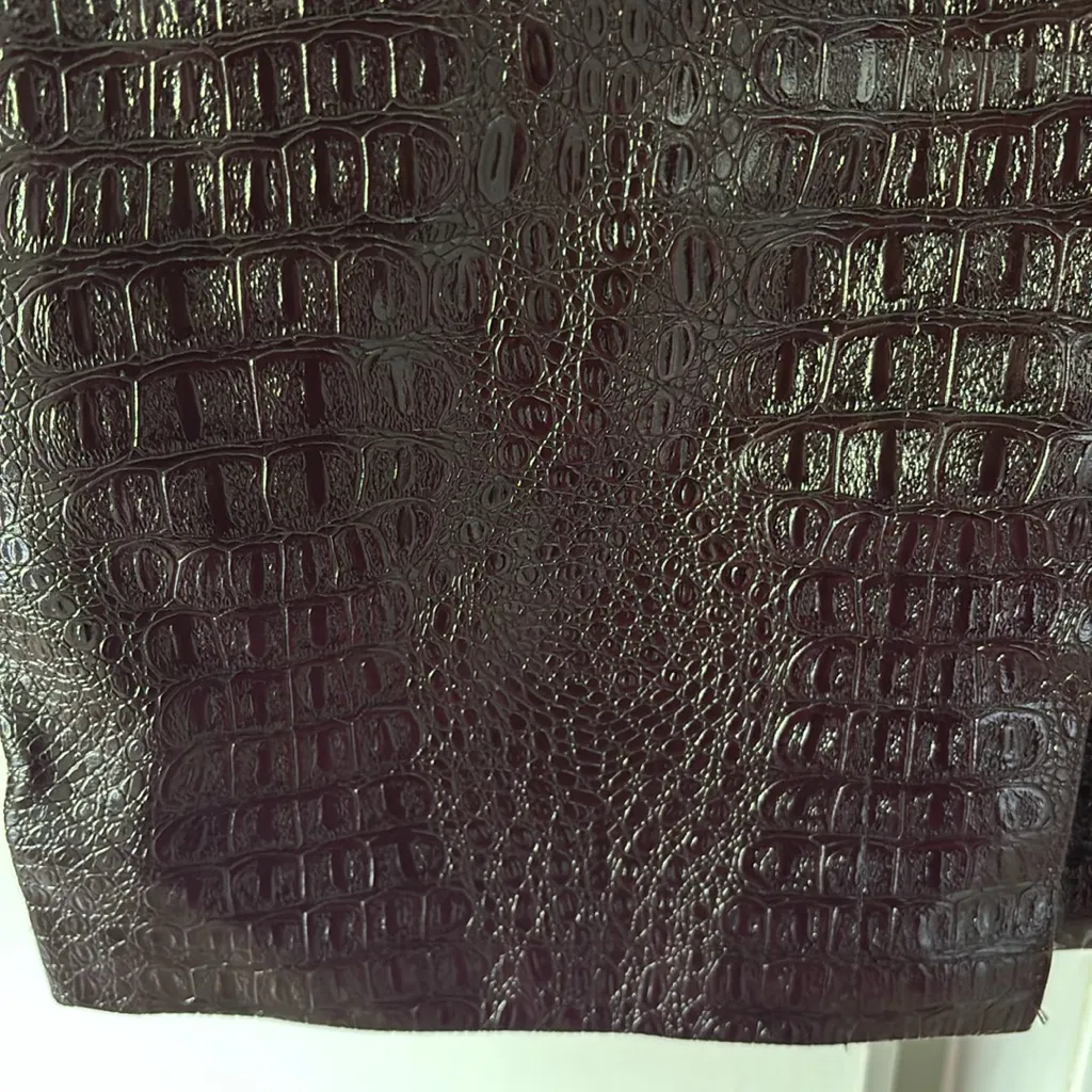 Rachel Comey Shiny Brown Midi Skirt - Image 4