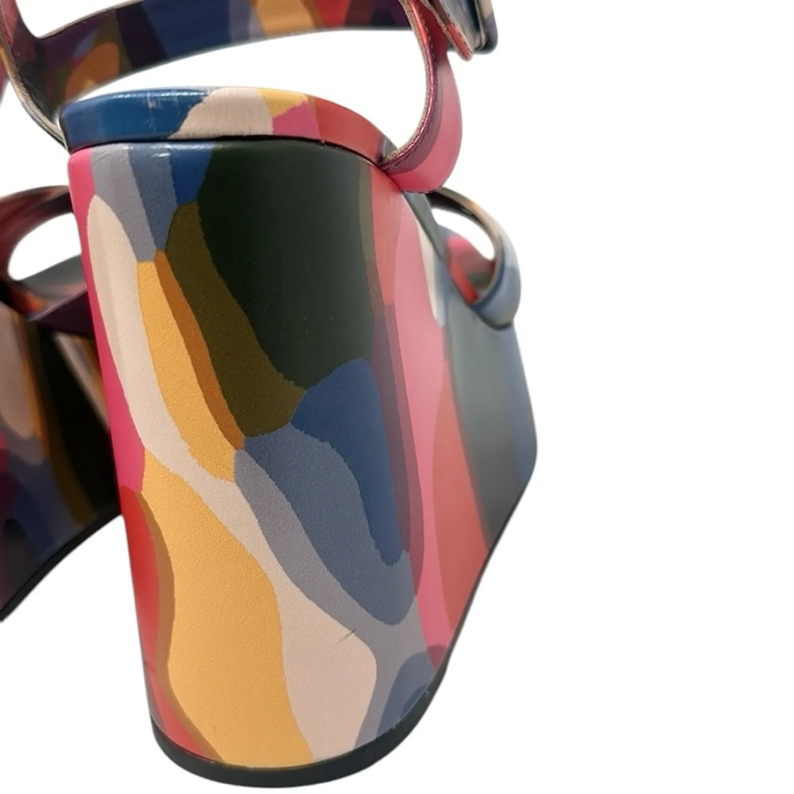 Christian Louboutin Supramariza Leather Platform Wedge Sandal 130mm Size 38 - Image 7