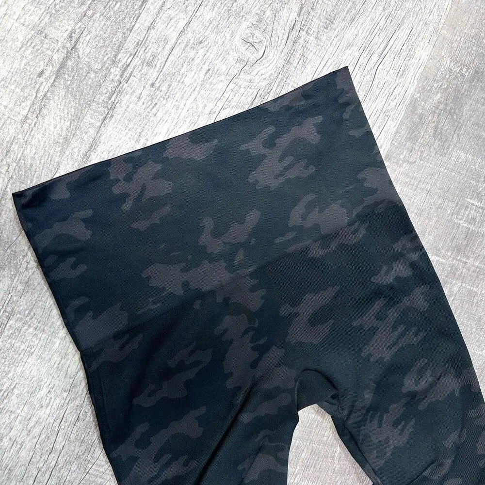 Look At Me Now Seamless Slimming Legging XL High Waist Dark Camo Green - Image 3