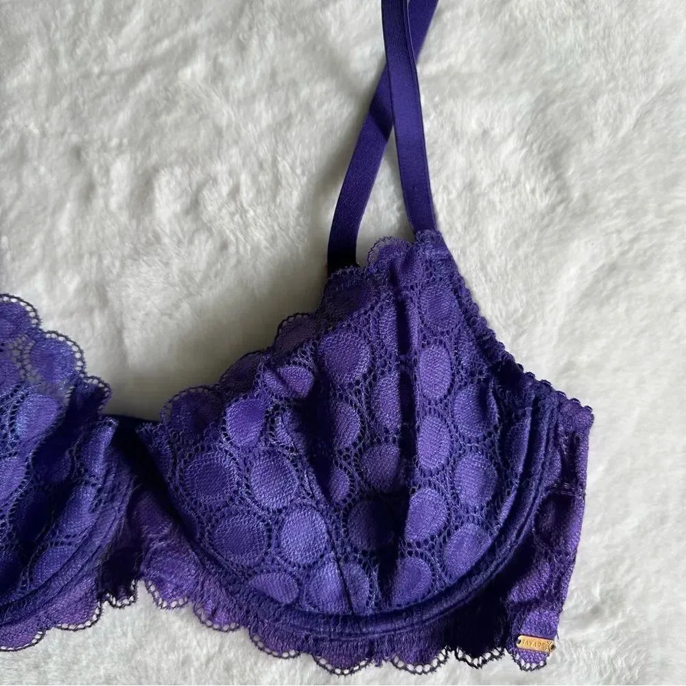 Savage x Fenty Mod on the Moon Fashion Bra Purple Size 34D - Image 2