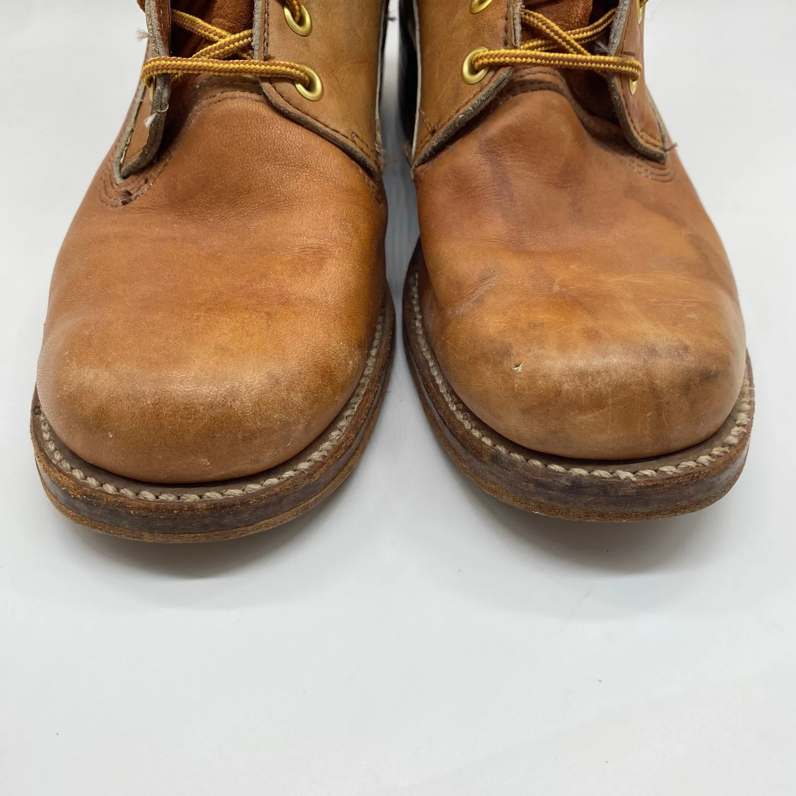 Frye Vintage 70s Brown Leather Knee High Campus Lace Up Boots Women's size 11 - Image 7