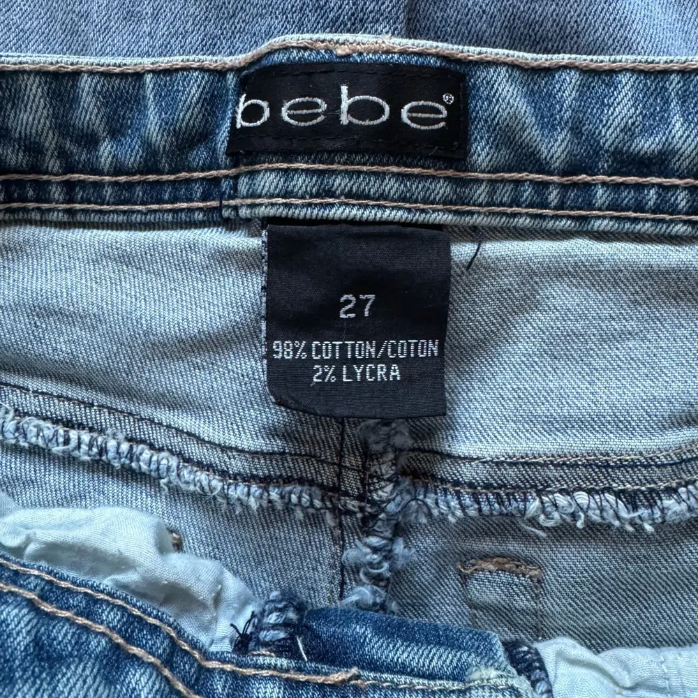 Womens BeBe Classic Blue Jeans Denim Casual Y2K Vintage Size 27 - Image 5