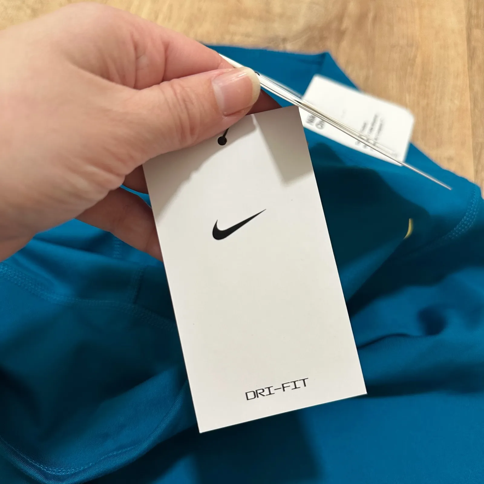 NIKE | NWT One Dri-Fit Women's Australia Soccer Royal Blue Biker Shorts - Image 5