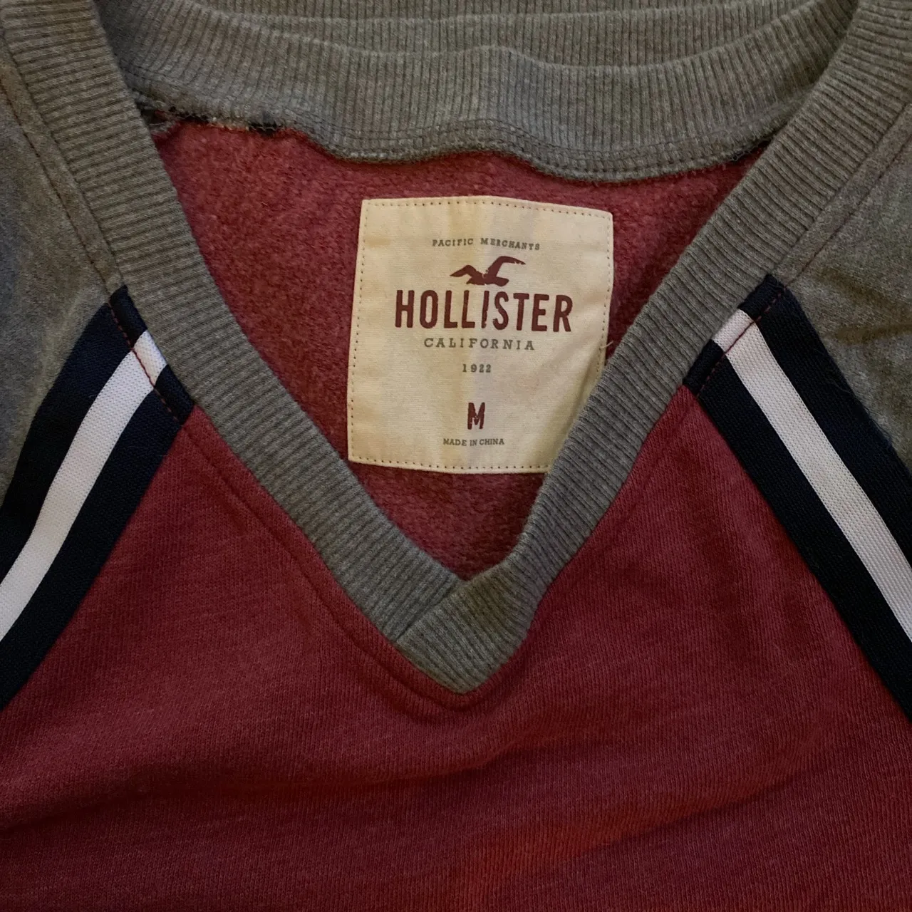 Varsity style v-neck sweatshirt - Image 4