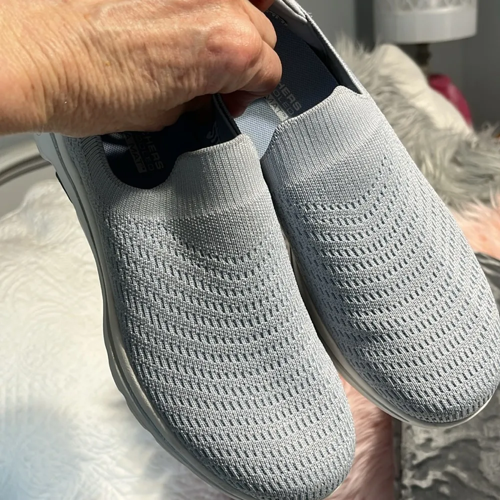 Sketchers Performance Go Walk 5 Machine Washable Lightweight  Blue Womens 6 - Image 5