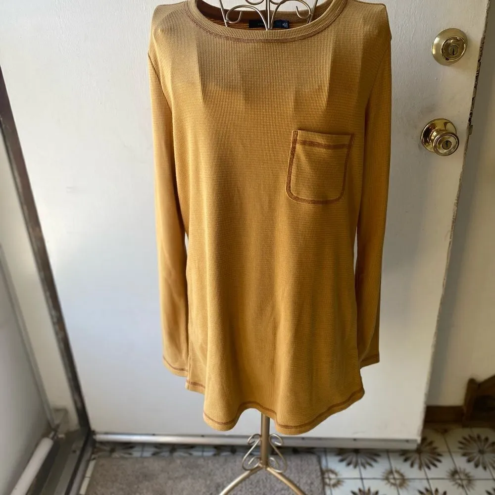 Doe & Rae back zip long sleeve top S - Image 4