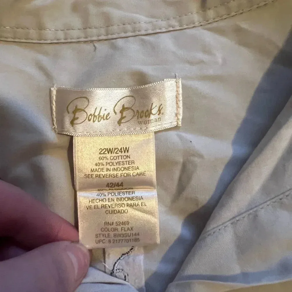 Bobbie Brooks Vintage Embroidered Lady Bug Cotton Short Sleeve‎ Shirt 22W/24W - Image 5