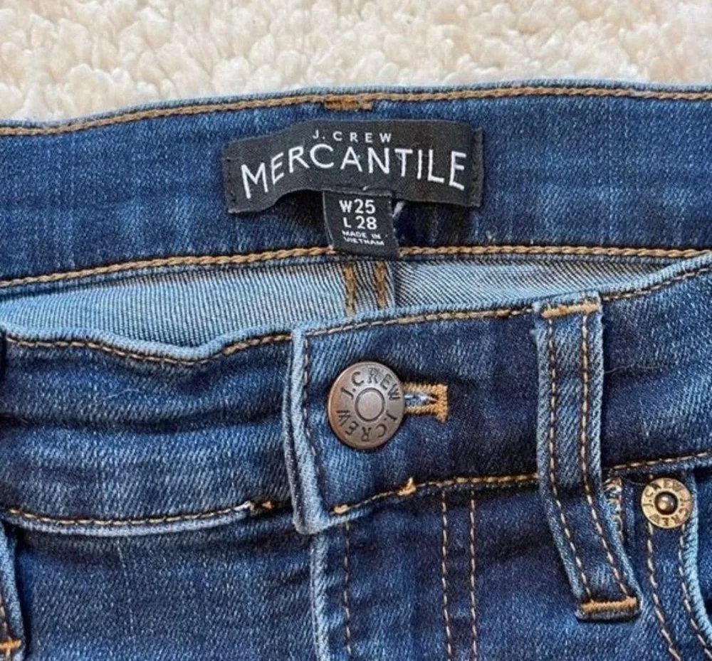 J Crew Mercantile Mid Rise Skinny Jean - Image 4