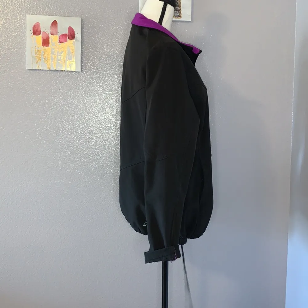 Fly Racing black & purple fleece lined athletic winter jacket - Image 4