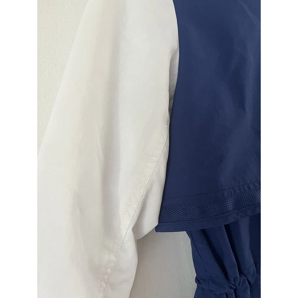 Tommy Hilfiger Retro Blue White Anorak Full Zip Windbreaker Jacket Size Small - Image 6