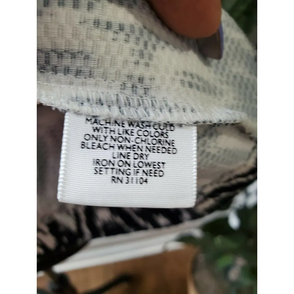 Kim Rogers Women's Black & White Cotton Long Sleeve One Button Fitted Blazer 14 - Image 10