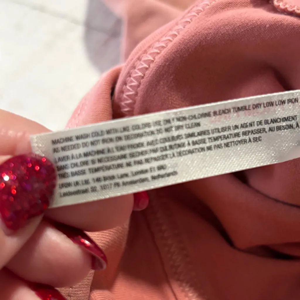 FP Movement Hot Shot Mini Skort NWT size Large in Petal Pink Stretch High Rise - Image 10