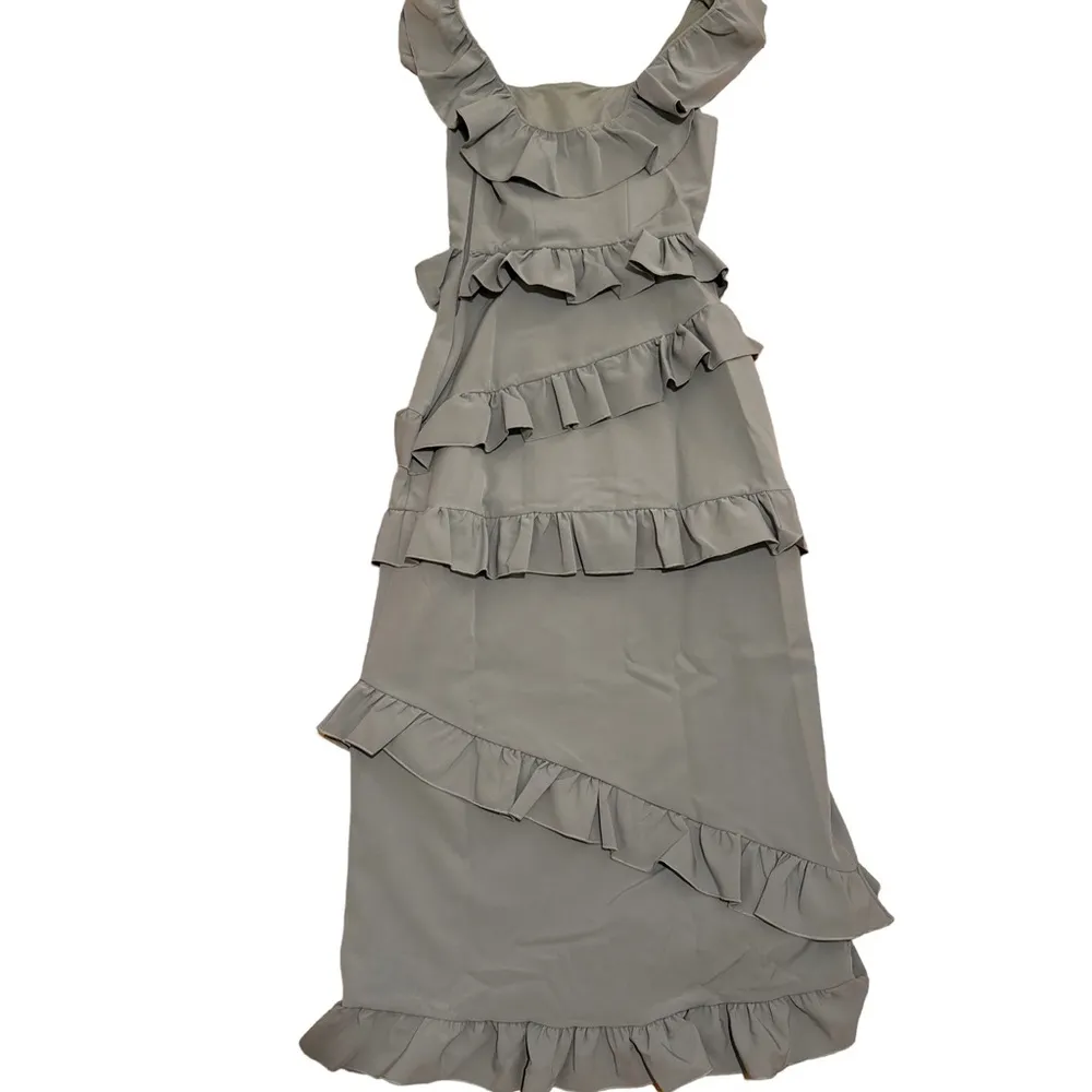 Show Me Your Mumu Greta Midi Dress dusty blue size XS - Image 4