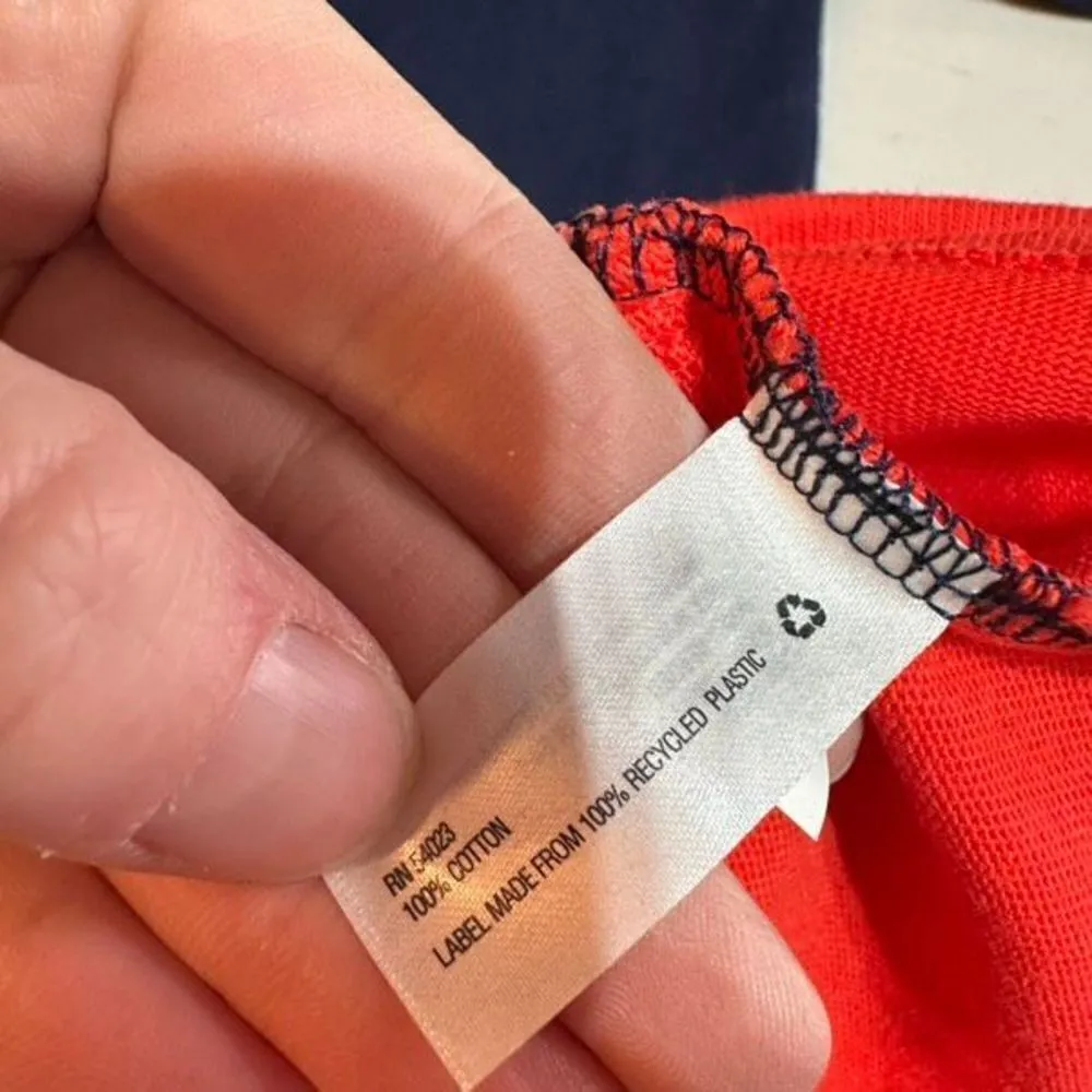 NWT Gap Colorblock Navy Blue & Coral Coastal‎ New England Knee length dress XS - Image 9