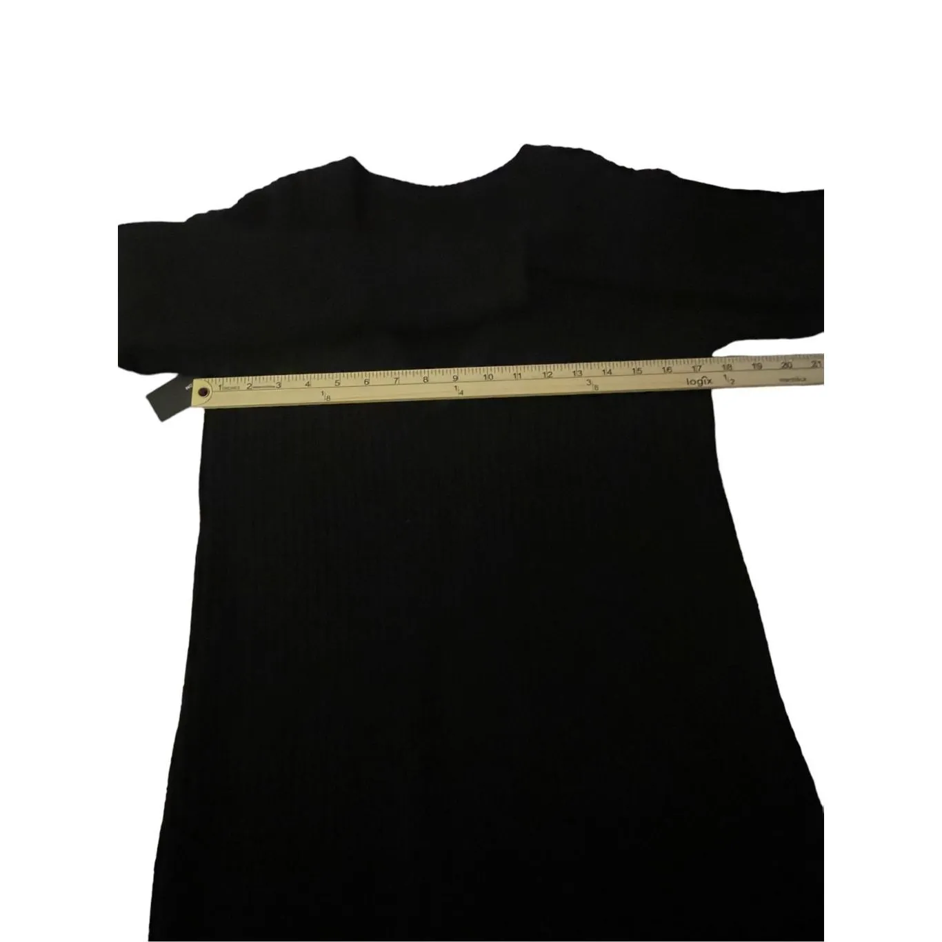 NWT Lulus Long Sleeve Knee Length Knit Sweater Dress Black Size XS - Image 5